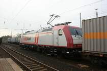 185 594-9 am 25.10.2008 im Bahnhof Guben