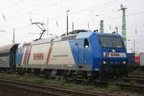 185 514-7 f�r Energie Rail GmbH am 25.10.2008 im Bahnhof Guben