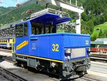 WAB - He 2/5 32 abgestellt in Lauterbrunnen am 16.08.2008