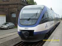 OLA-Triebwagen 0003 am 22.10.2008 in Bergen/R�gen.