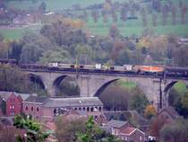 7780, 7845 und 7782 als Gegenzug vom Zug auf Bild 235634 Richtung Montzen am 25. Oktober 2008 in St. Maartensvoeren