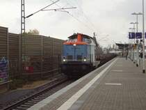 212 297-6 der NBE mit G�terzug in Richtung K�ln in Spich. 27.10.08