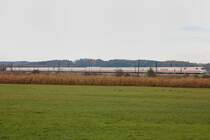 Irgendwie kam mir dieser ICE 1 k�rzer vor... 12-Wagen plus die Triebk�pfe... Redisign?? Als dann aber der erste Triebkopf (rechts) an mir vorbeirollte, lief es mir eiskalt den R�cken herunter und ich konnte nicht ausl�sen. Im Tele war zu lesen: 401 051-8, der damals nahezu unbesch�digte  Eschede -Triebkopf, der abriss und noch 2km weiterrollte, als sich hinter ihm das bis dato schwerste Ungl�ck eines Hochgeschwindigkeitszuges weltweit und eines der schwersten Eisenbahnungl�cke in der deutschen Geschichte (3. Juni 1998) ereignete. (21.10.2008).
