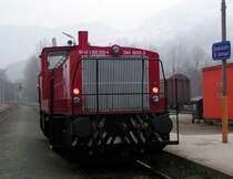 DH 600.3 bei ihrer �berstellung von Lavam�nd (K�rnten) nach Graz (Steiermark) am 17.12.04 im Bhf. Frantschach