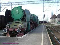 Die 1949 gebaute Schnellzuglok Pt47-14 ist in Stargard aufgestellt.

06.04.2007 Stargard