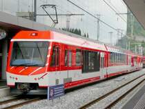MGB - Triebzug ABDeh 4/10 2012 im Bahnhof Visp am 01.09.2008