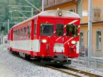 MGB  - Steuerwagen ABt 4182 unterwegs in Brig am 01.09.2008