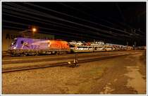 Schnell wie die Feuerwehr war 1116 250 mit ihrem GAG 46765 am 9.11.2008 unterwegs. Zum Lokf�hrerwechsel in Knittelfeld erschien sie 101 Minuten vor Plan.
