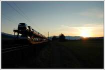 Meine d�rftige Lichtquelle f�r den GAG 46765 am 9.11.2008 kurz nach Fentsch-St. Lorenzen.
