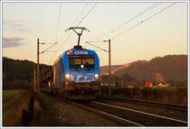 1116 250 mit ihrem GAG 46765 am 9.11.2008 kurz nach Fentsch-St. Lorenzen im letzten Abendlicht aufgenommen.
