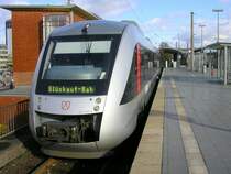  Nokia Bahn  geh�rt der Vergangenheit an, jetzt hei�t diese Linie RB 46 Bochum-Gelsenkirchen  Gl�ckauf Bahn ,im Bild der Abellio Lint VT 11 003-2 mit dem Namen  Gelsenkirchen .Ein Dankesch�n an den netten TF f�r die kurze Einblendung des neuen Namen im Display.(11.11.2008)