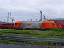 Ein seltener Gast: 2016 905-9 der RTS kam zum tanken ins Bw Freiburg. 