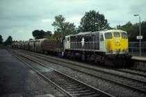 IERLAND sep 2008 Kildare LOC No 075 in NIEUWE KLEUR met cement trein