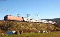 101 054-5 mit dem IC 2006 (Konstanz-Dortmund) am km 69,8 15.11.08