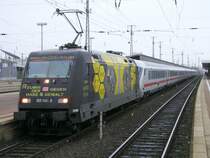 BR 101 141 mit IC 2013 nach Oberstdorf,Ausfahrt in dortmund Hbf.,
(14.11.2008) 
