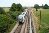 DSB MQ 4912 am 29.6.2008 auf der Fahrt von Odense nach Fredericia.