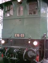 lo(o)k at this face
genial aufgearbeitete E16 03 im ehem. BW Koblenz-L�tzeln
BW ist ein Besuch wert !!