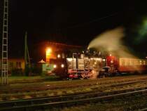99 6001-4 nach ihrer letzten Fahrt des Tages im Bahnhof Gernrode.