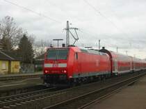 Hier habe ich die 146-121 an dem Regionalexpress von Frankfurt am Main nach Mannheim Hbf. Bild zeigt sie in Biblis.