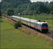 Am 11.07.2008 hat die 1116 084  Russland  die Aufgabe den IC 2082  K�nigssee  von Hamburg nach Berchdesgaden Hbf zu bespannen.

