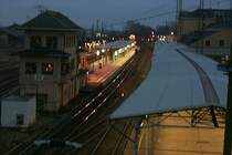  Riesa 
am Nachmittag des 1.1.05 wirkt der Bahnhof am ehemaligen Stahlwerk wie verlassen...