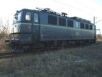 WAB55 wartet auf den n�chsten Einsatz im Cargo-Bahnhof Rostock-Seehafen Aufgenommen am 16.01.05