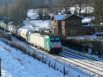 Cobra-Lok 2808 bei Reinartzkehl auf dem Weg nach Aachen-West. Aufgenommen am 10/01/2009.