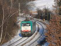 Cobra-Lok 2810 auf dem R�ckweg von Aachen-West Richtung Belgien. Aufgenommen am 10/01/2009 bei Reinartzkehl.