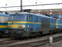 Wie lange wird sie noch fahren ? SNCB-Lok 1503 stand heute in L�ttich-Kinkempois. Aufgenommen am 25/01/2009.