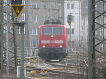 111 125 steht im Bhf Aachen. Auffallend, dass die Loknummer nicht von der �blichen Kontrollziffer gefolgt ist. Gibt es hierf�r eine Erkl�rung ? Aufgenommen am 24/01/2009.