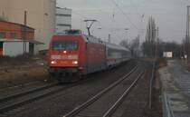 101 020 mit IC am 17.01.2009 durch Nordstemmen