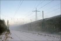 Schneeimpression eines Ganzzuges. (Ratingen-Lindorf am 05.01.2009)