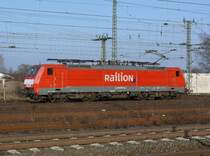 189 075-5 der Railion in Emmerich am 31.1.2009