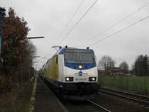 ME 146-02 steht am 31.01.09 mit MEr 36511 in Radbruch zur Abfahrt nach L�neburg bereit.