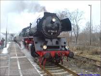 Hier ein Bild vom Rodelblitz am 31.01.2009 im Bahnhof Bad Salzungen Th�ringen in Fahrtrichtung Meiningen. Teil 2