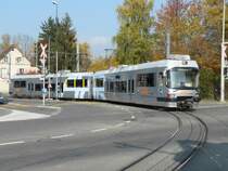 AAR - Triebwagen Be 4/8 31 unterwegs in Suhr nach Aarau am 08.11.2008