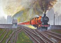 Gem�lde(mit 16 gemalt)

Englischer Dampfzug

Acryl 60x80  chanti schmitt