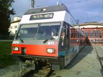 asm - BTI Triebwagen Be 2/6 501 vor dem Depot in T�uffelen am 13.11.2008
