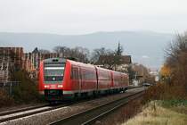 612 619 + 612 052 | RE 3817 Neustadt (Weinstra�e) - Karlsruhe | 15. November 2008 | Edesheim
