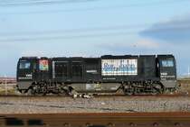 Mit ordentlich Speed rauschte diese Lokomotive durch den Rotterdamer Hafen. Das Bild stammt vom 01.02.2009