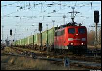 Am 20.01.09 konnte ich die 151 075 mit ihrem Hangartner am Hp Rostock Hinrichsdorferstra�e ablichten.