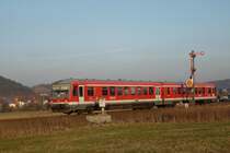 628 441 als RB 25234 nach Limburg/Lahn in Gro�en-Buseck bei Gie�en (Vogelsbergbahn,30.01.2009)