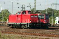 DB 212 329-7 am 27.8.2008 in Weil am Rhein.
