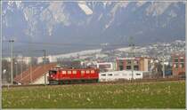 Ge 6/6 II 702  Curia  auf Lokfahrt nach Felsberg bei Chur West. (30.01.2009)