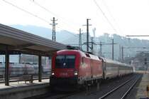 1116 096-7 f�hrt mit IC 188 von Bozen nach M�nchen in INnsbruck Hbf ein. 9.2.2009