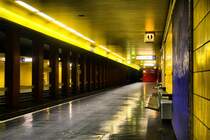HDR Bild aus der Stillgelegten Etage im Rathausbahnhof der Stra�en-U-Bahn in Ludwigshafen.
