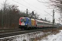 Der Rum�nien Taurus 1116 056 mit EC 188 am 01.02.2009 in Haar.