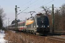 Der A1 Taurus 1116 280 mit EC 89 am 01.02.2009 in Haar (bei M�nchen).