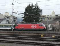 SBB  - 460 unterwegs in Biel/Bienne vor IR nach Z�rich am 08.02.2009