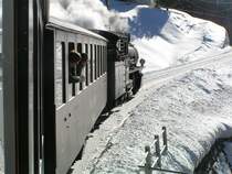  Davosrundfahrt  RhB Dampfzug am 06.02.05 (jetzt ohne Vorspann)zwischen Davos und Filisur.